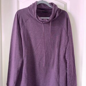 Purple Cowl Neck Sweatshirt